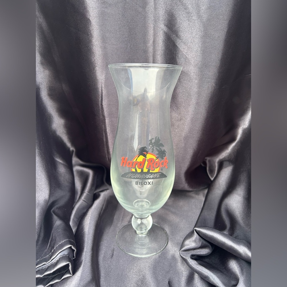 NIB Hard Rock Cafe “Biloxi” Hurricane Glass